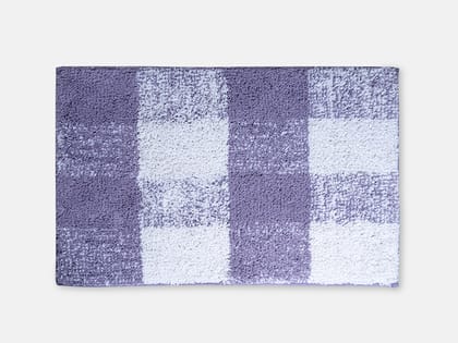 Checkerboard Patterned Plush Bath Mat - Non-Slip & Absorbent Checkerboard Patterned Plush Bath Mat - Non-Slip & Absorbent