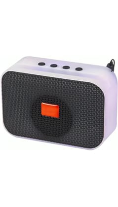 A-011 Stylish Portable Bluetooth Speaker - White, Compact Design