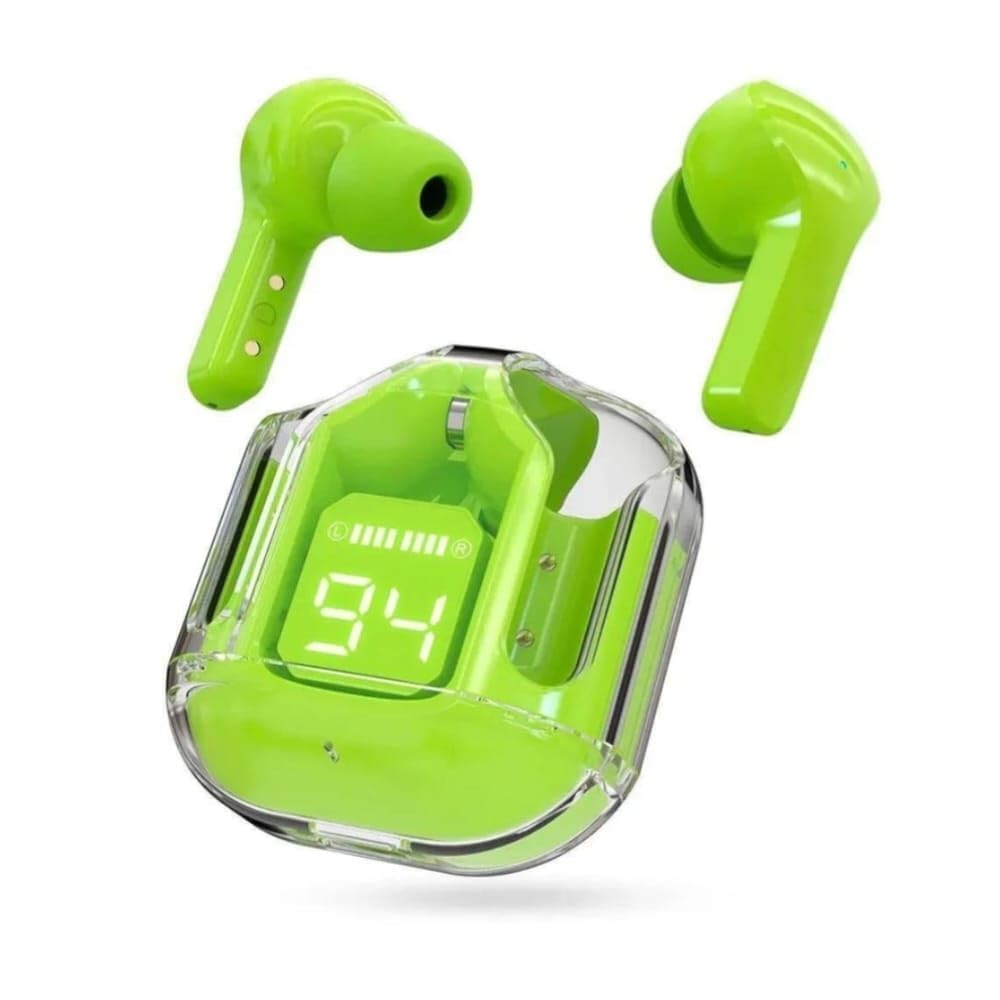 Ultrapods TWS Earbud Transparent Design, 30 Hrs Playtime with Fast Charging Bluetooth 5.3 10mm HD BASS Drivers (Multicolour)