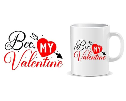 Bee My Valentine Mug - Romantic Gift Bee My Valentine Mug - Romantic Gift