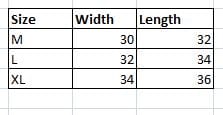 Size Guide