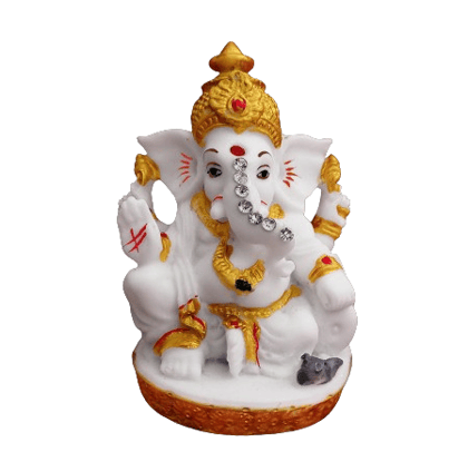 Exquisite White Lord Ganesha Idol - Home Decor Exquisite White Lord Ganesha Idol - Home Decor
