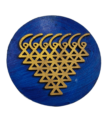 Handcrafted Wooden Mata Saraswati Yantra Décor Cum Fridge Magnet - Bring Divine Wisdom and Positive Energy into Your Space