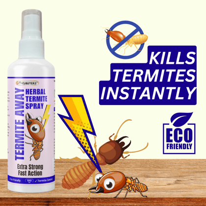 Pretty Buyers Herbal Termite Spray - Instant Kill, Eco-Friendly Pest Control (100ml)