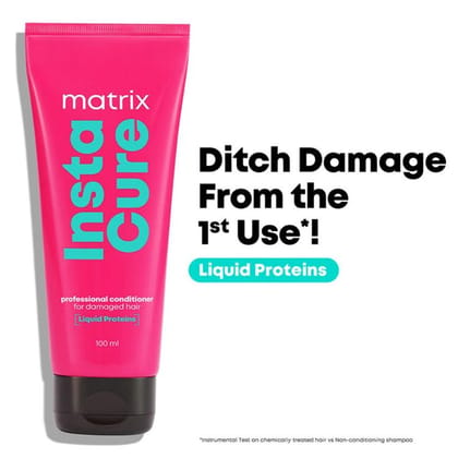 Matrix Insta Cure Professional Liquid Protein Conditioner for Damaged Hair (100ml) Matrix Insta Cure Professional Liquid Protein Conditioner for Damaged Hair (100ml)