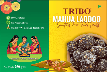 TRIBO Mahua Laddoo: 100% Natural, Handmade by MP Tribal Women | 250g Healthy Sweet TRIBO Mahua Laddoo: 100% Natural, Handmade by MP Tribal Women | 250g Healthy Sweet