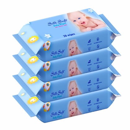 Silk Soft Baby Wet Wipes – 180 Wipes (30 x 6 Packs) | Fragrance-Free, Alcohol-Free & Hypoallergenic | Extra Thick, Moisturizing & Gentle on Sensitive Baby Skin