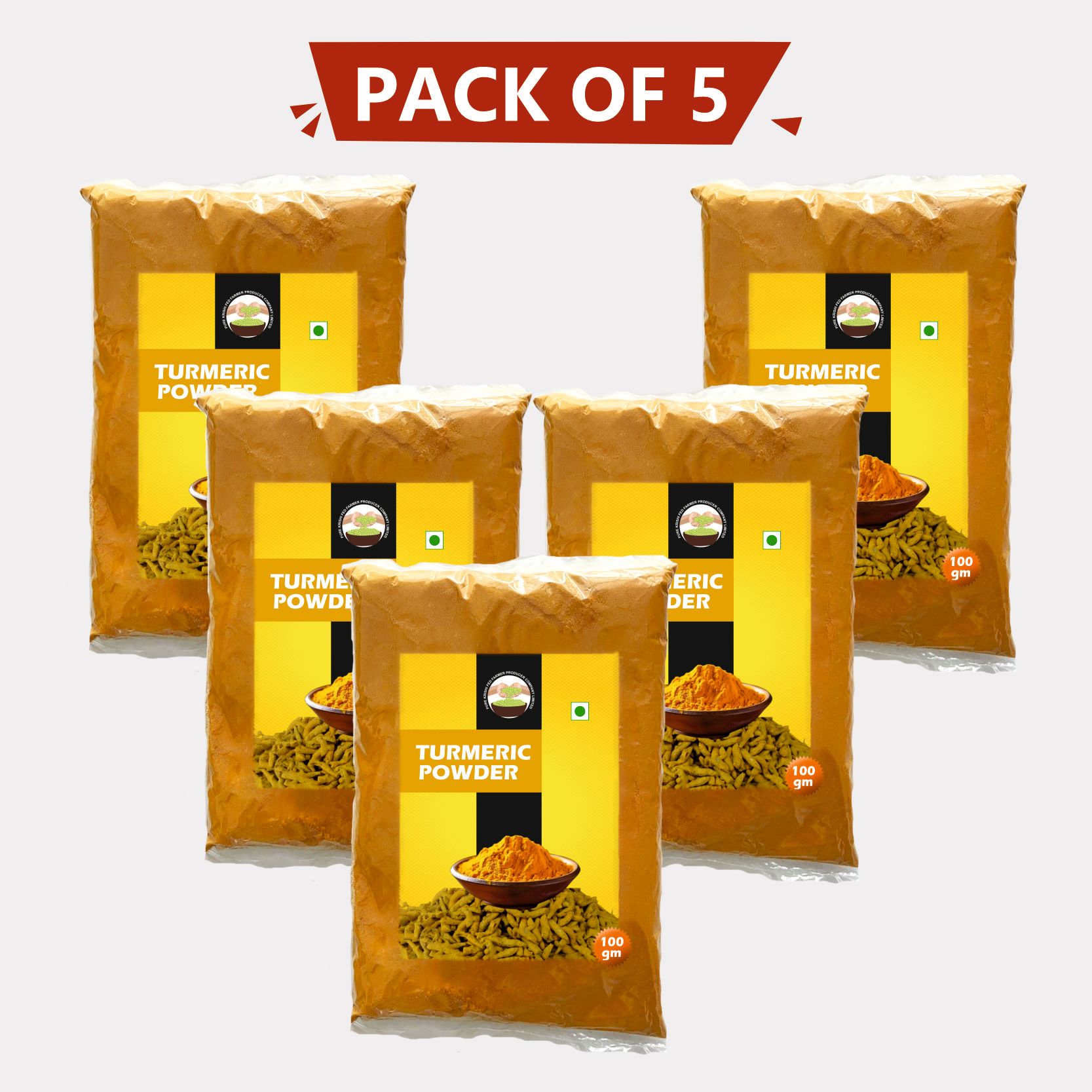 Turmeric Powder - 100 gm (pack of 5)