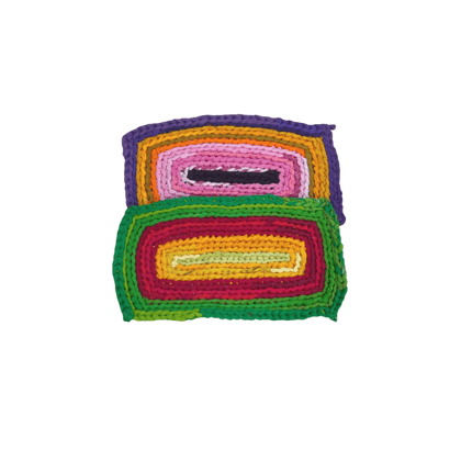 Handmade Multicolored Braided Rag Rug Mat - Vibrant Home Decor Floor Mat Handmade Multicolored Braided Rag Rug Mat - Vibrant Home Decor Floor Mat