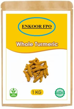 Enkoor FPO 100% Natural Whole Turmeric (Haldi) - Premium Quality - 1 KG Enkoor FPO 100% Natural Whole Turmeric (Haldi) - Premium Quality - 1 KG