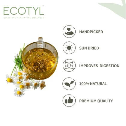 Ecotyl Chamomile Tea | Calming Herbal Tea | Supports Sleep & Relaxation | 25g