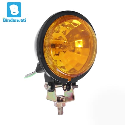 85MM Hunter Fog Lamp Yellow Diamond Reflector 2 PCS