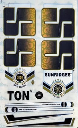 TEKNAXO | Cricket Bat Sticker 3D Fully Embossed – Latest Model | Advanced High Shine Finish