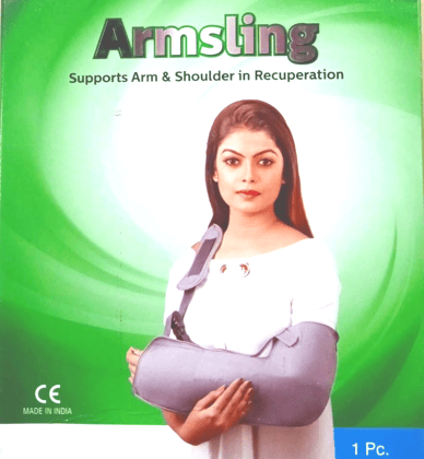 Premium Pouch Arm Sling | Hand & Arm Support for Fracture & Cast – 1 QTY (ASSORTED)