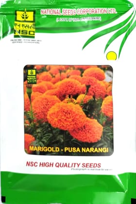 NSC FLOWER SEED - Marigold Pusa Narangi Seed - 10gm