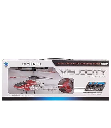 Velocity Mini RC Helicopter with Infrared Control & Super Alloy Structure for Ages 7+ Velocity Mini RC Helicopter with Infrared Control & Super Alloy Structure for Ages 7+