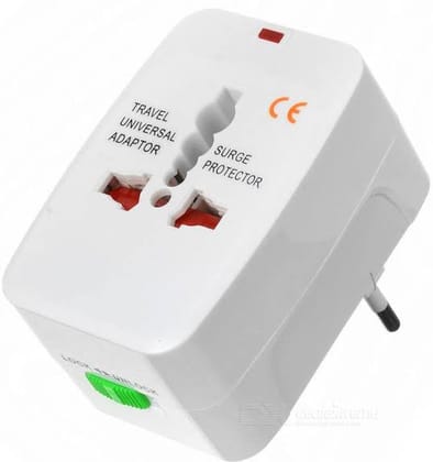 Universal Travel Adapter with Surge Protector - Worldwide AC Power Plug Converter