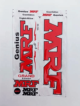 TEKNAXO | MRF 2020 3D Embossed VIRAT KOHLI VK18 Edition Model Cricket Bat Sticker Full Set