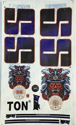 TEKNAXO | 3D Digital DVL Edition | English Willow | Embossed Cricket Bat Sticker