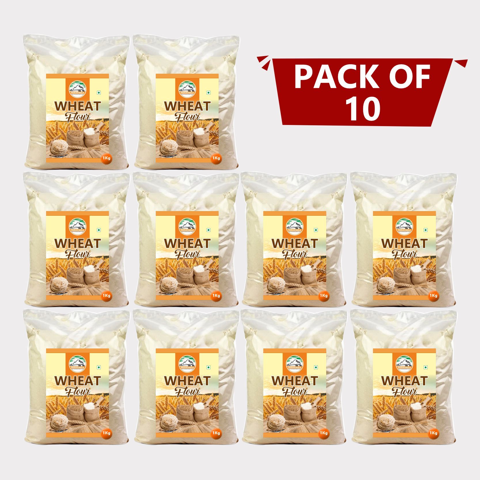 Wheat Flour (1 kg), pack of 10