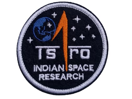🚀 ISRO Mission Patch – Embroidered Tribute to India’s Space Pioneers (Pack of 2 Pcs)