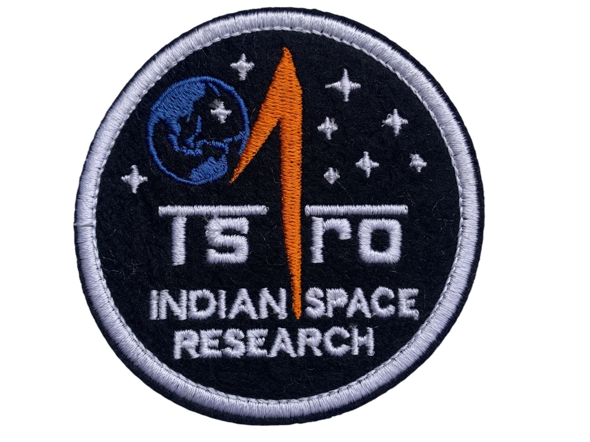 🚀 ISRO Mission Patch – Embroidered Tribute to India’s Space Pioneers (Pack of 2 Pcs)