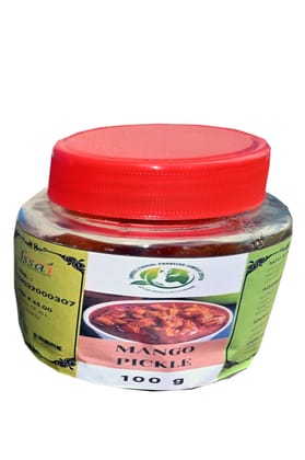 Authentic Mango Pickle Jar - 100g | Homemade Style Aam Achar | FSSAI Certified