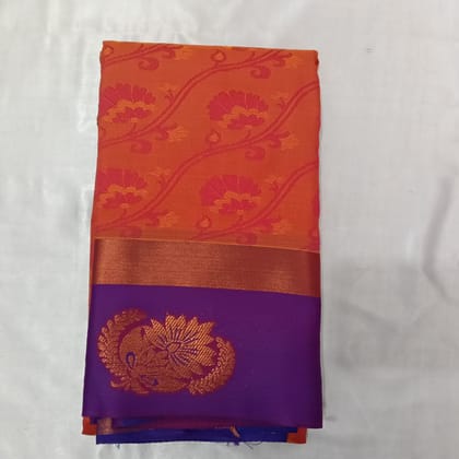 Poonthamil Silk Cotton Saree with Blouse