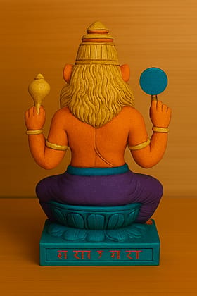 Lord Narasimha Idol Statue - Vibrant Vishnu Avatar Murti for Home & Temple Decor Lord Narasimha Idol Statue - Vibrant Vishnu Avatar Murti for Home & Temple Decor