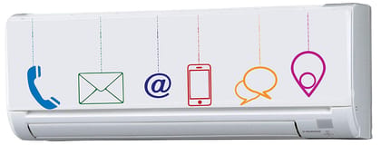 DreamKraft Decorative AC Air Conditioner Sticker (88 cm X 30 cm)