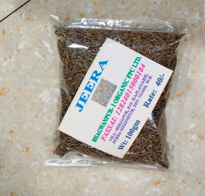 Organic Jeera (Cumin Seeds) - 100gm Pure & Natural Whole Spice
