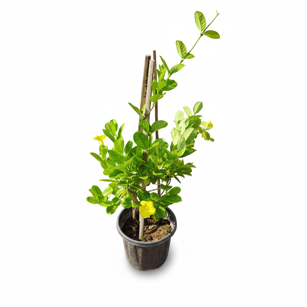 Allamanda Creeper Plant (yellow) in 8 Inch Grow Pot