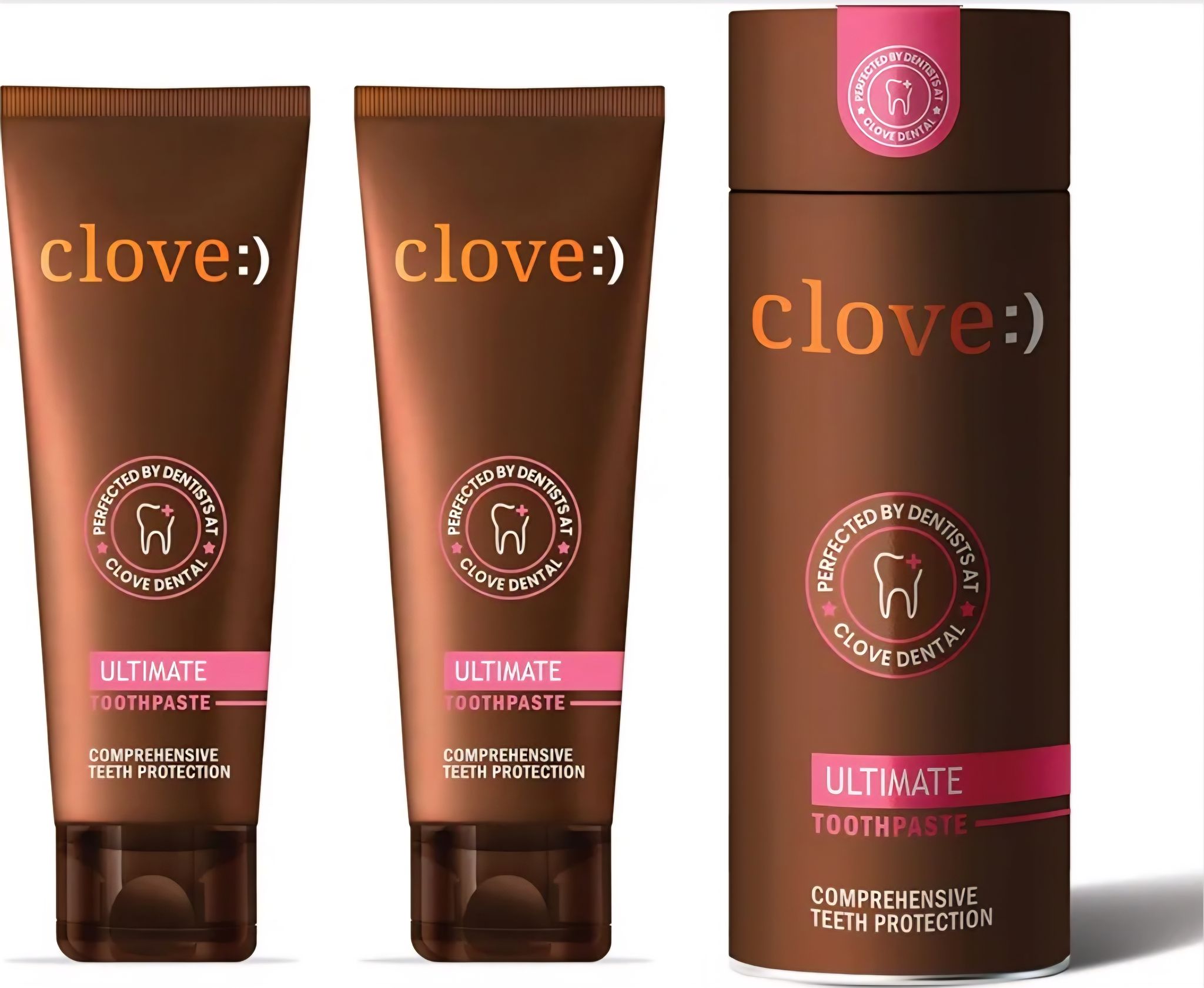 Dentist recommended Clove Ultimate Toothpaste - Pack of 2(100gm*2)
