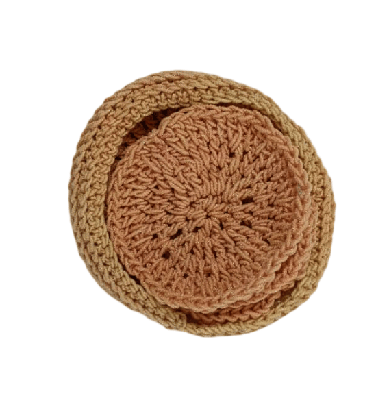 Handmade Ombre Crochet Beanie Hat - Earthy Tones, Comfortable & Stylish