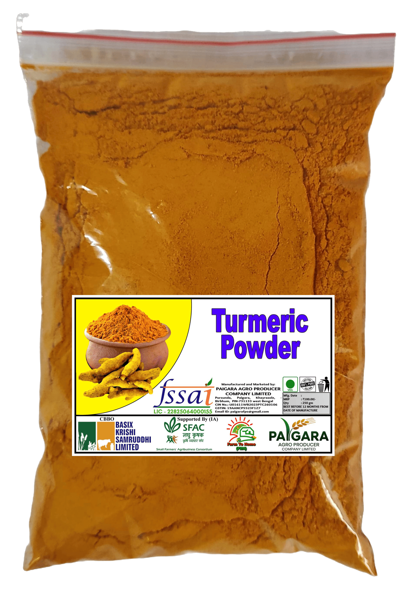 Turmeric Powder 250 gm - Premium Haldi Spice