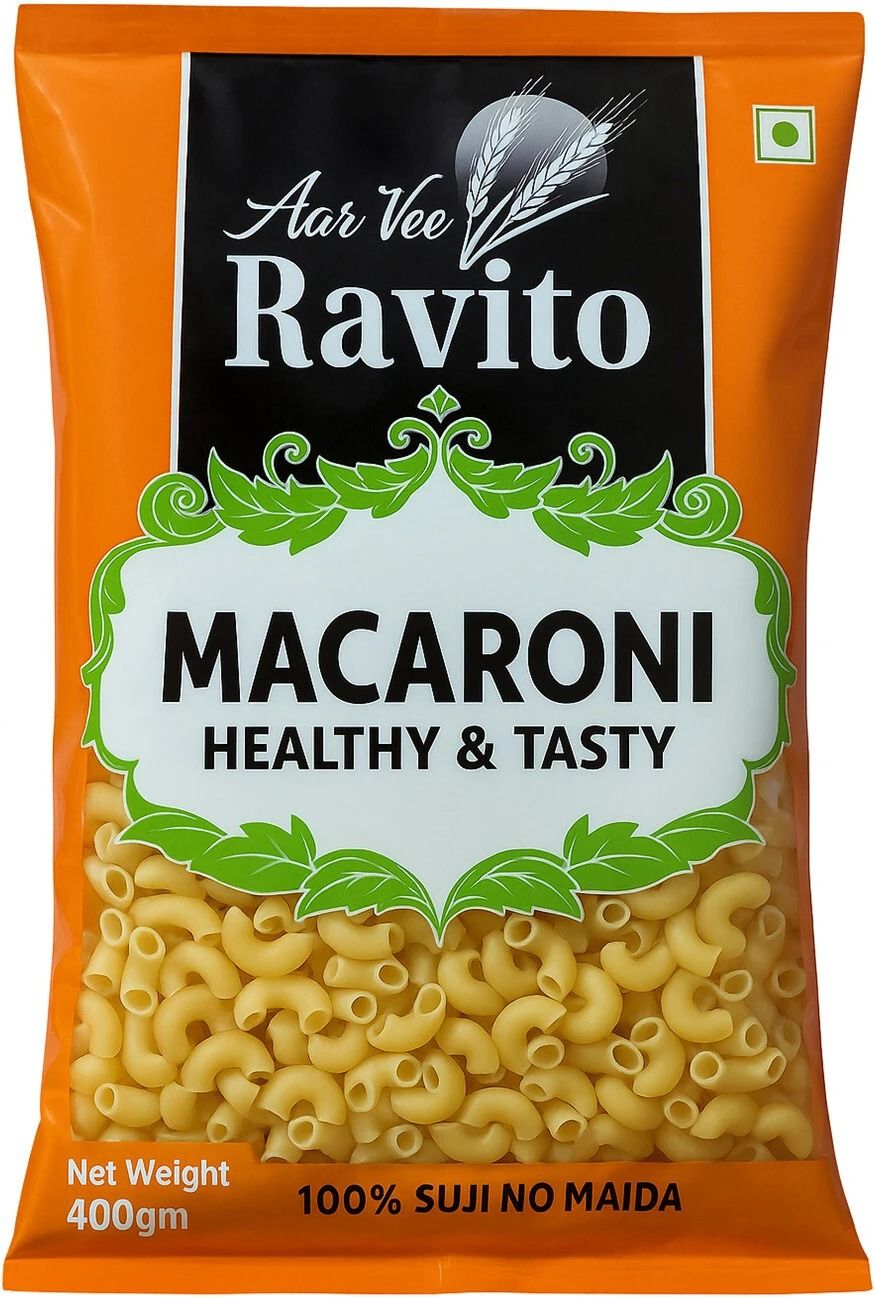 Aarvee Ravito Macaroni 400g, Tasty & Healthy 