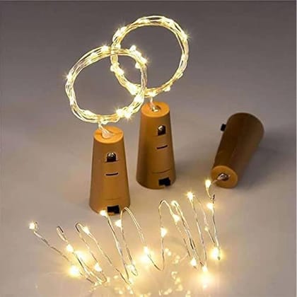 Wine Bottle Cork Copper Wire String Light (Mini Copper Wire Decorative Fairy Lights) - Multicolour
