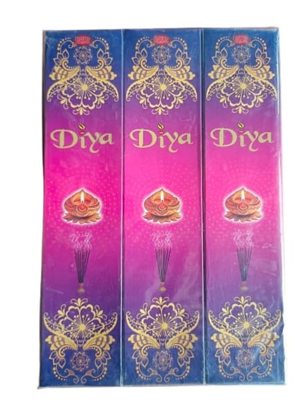 Diya Fragrant Incense Sticks Agarbatti for Puja & Meditation, Long-Lasting Aroma