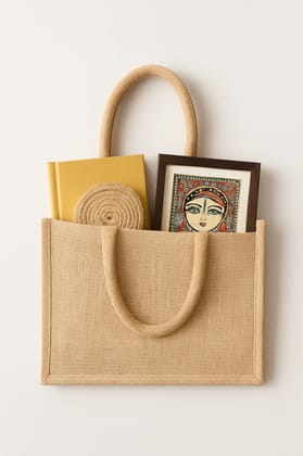 Natural Jute Handbag Eco-Friendly Tote Bag with Comfortable Handles Natural Jute Handbag Eco-Friendly Tote Bag with Comfortable Handles