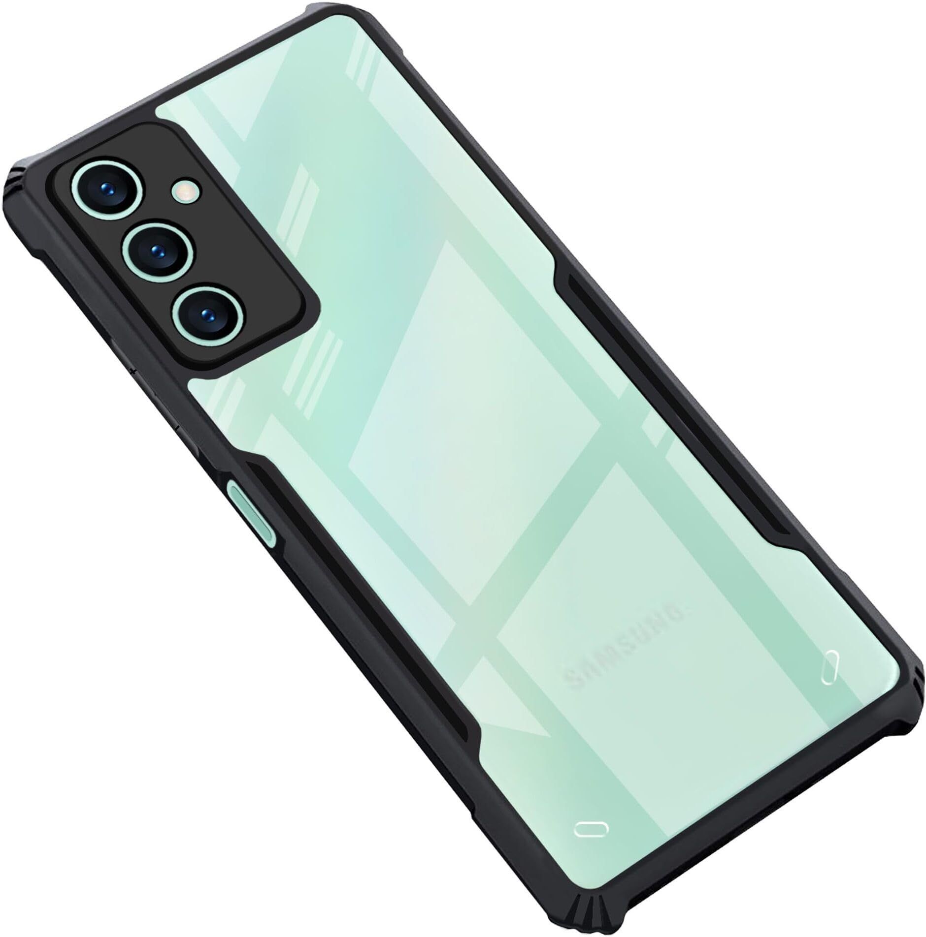 PLUGTECH Slim Shockproof Case | Matte Black Soft | Drop Protection | Precise Cutouts | Premium Mobile Cover for Samsung Galaxy F15 5G, Samsung Galaxy M15 5G