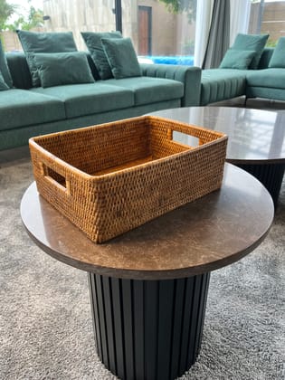 RATTAN OPEN TOTE