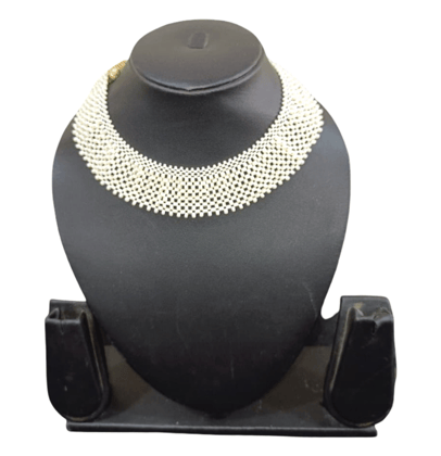 Elegant White Beaded Choker Necklace for Women - Fashion Jewelry Elegant White Beaded Choker Necklace for Women - Fashion Jewelry