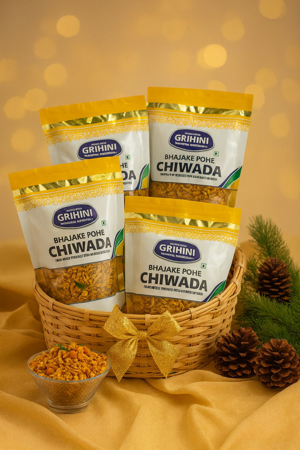 Bajake Poha Chiwada (Pack of 4)