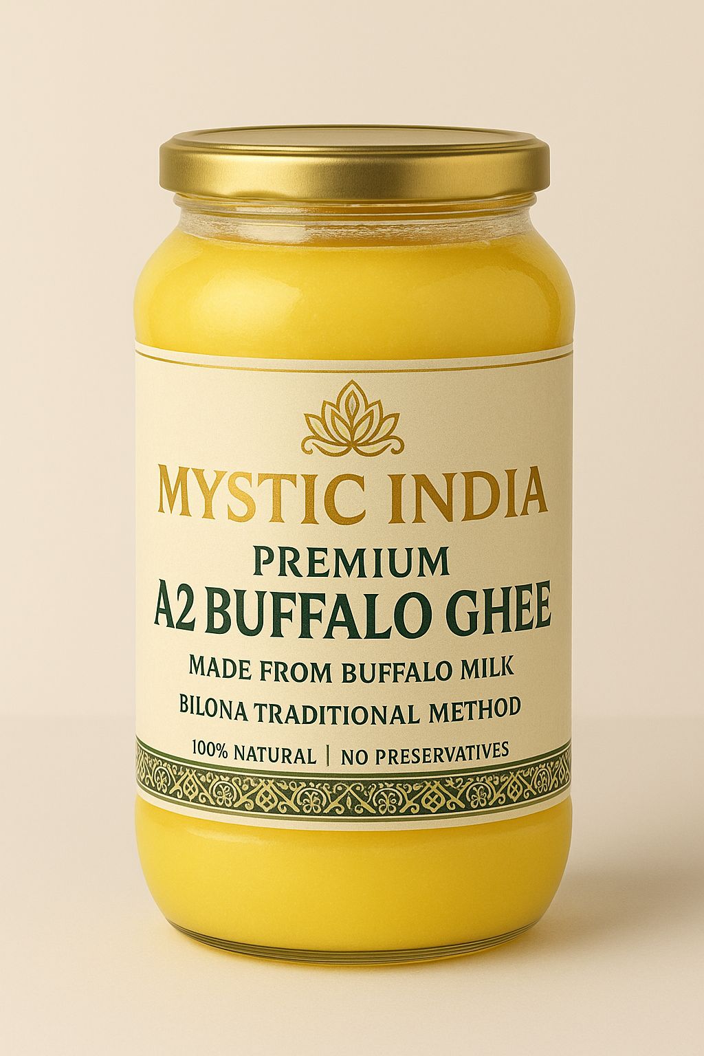 MYSTIC INDIA PREMIUM A2 BUFFLOW GHEE 