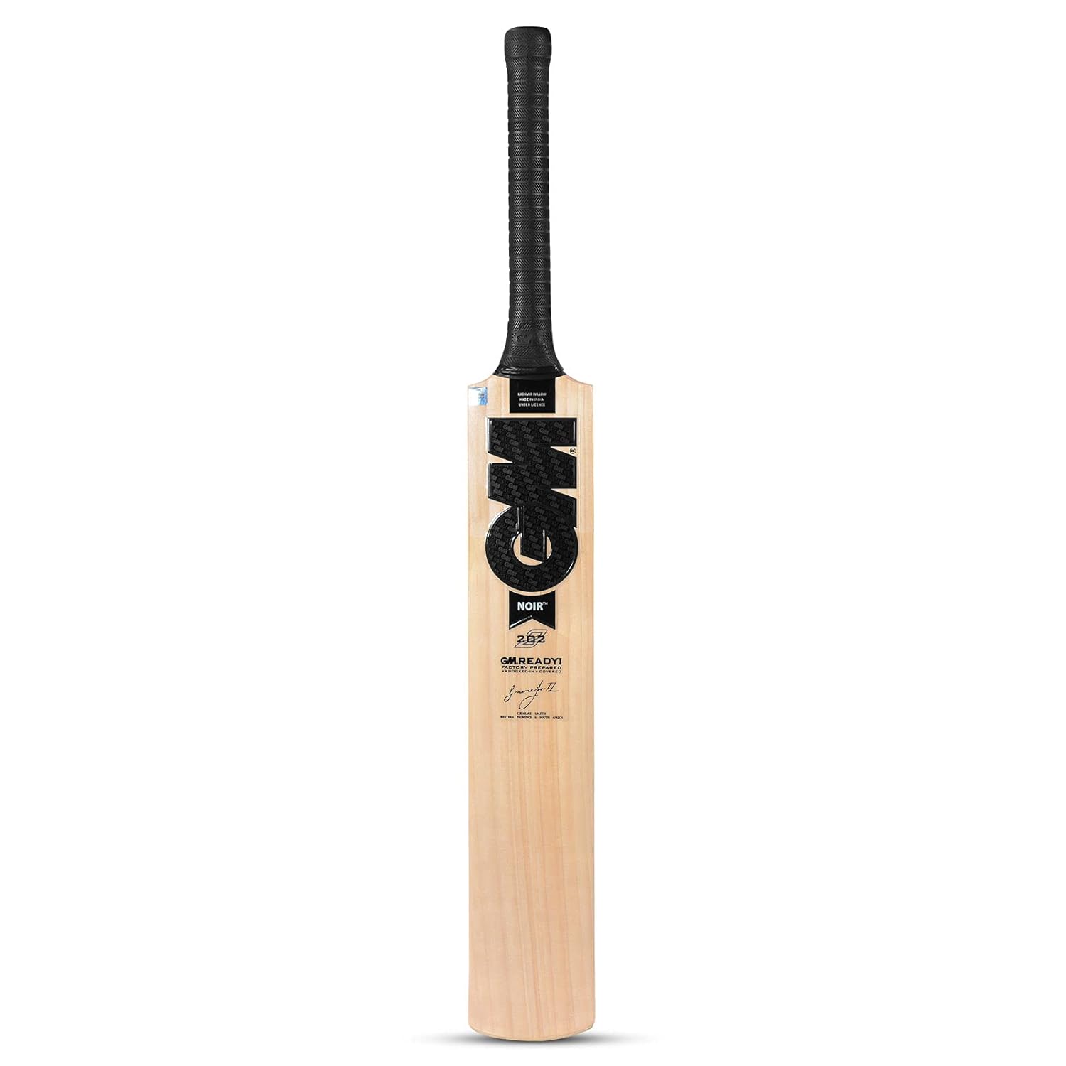 TEKNAXO | GM Noir 202 Kashmir Willow Cricket Bat for Leather Ball | Size-6 | Light Weight | Ready to Play| Free Cover