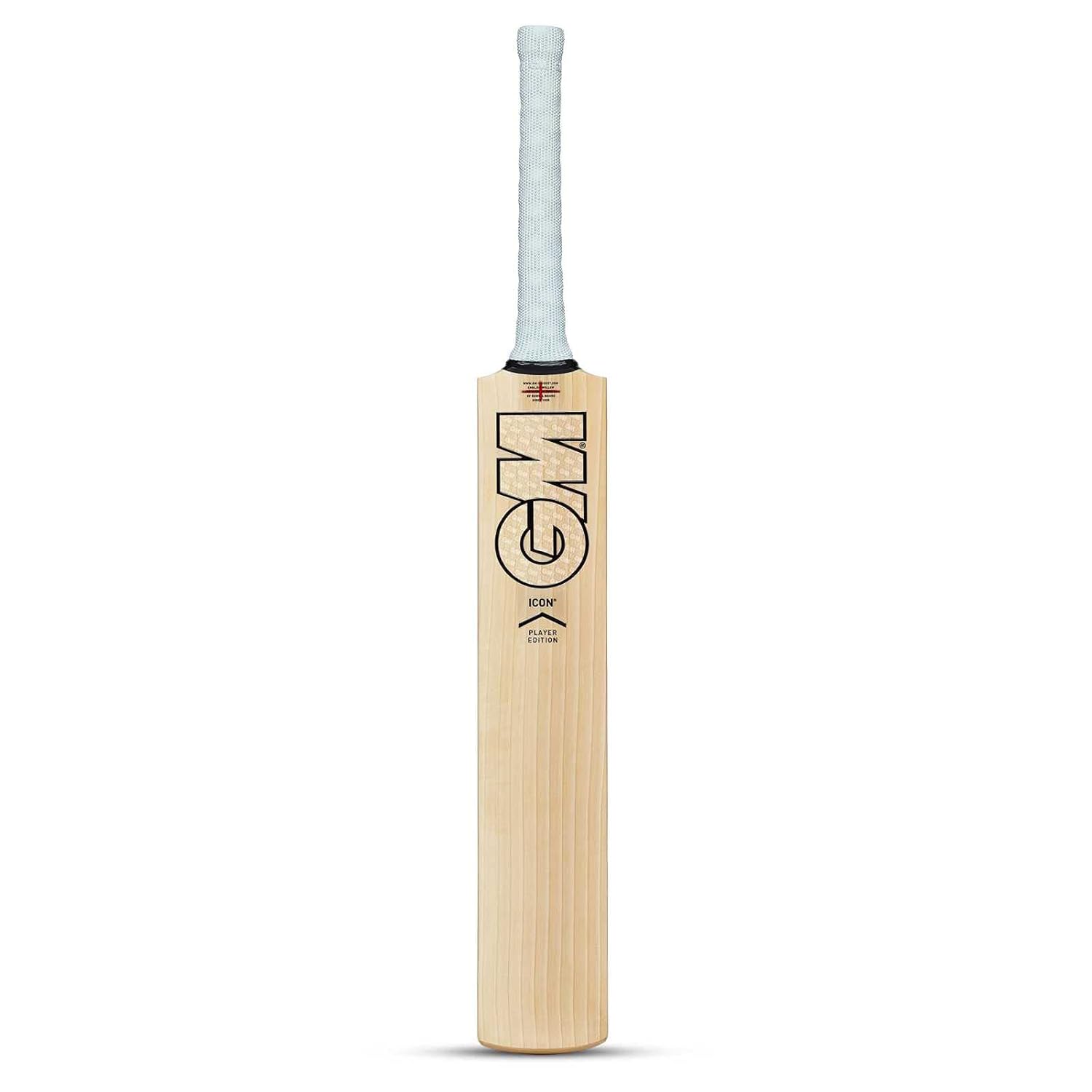 TEKNAXO | GM Icon Players Edition English Willow Professional Cricket Bat | Free Cover | Lightweight | Short Handle