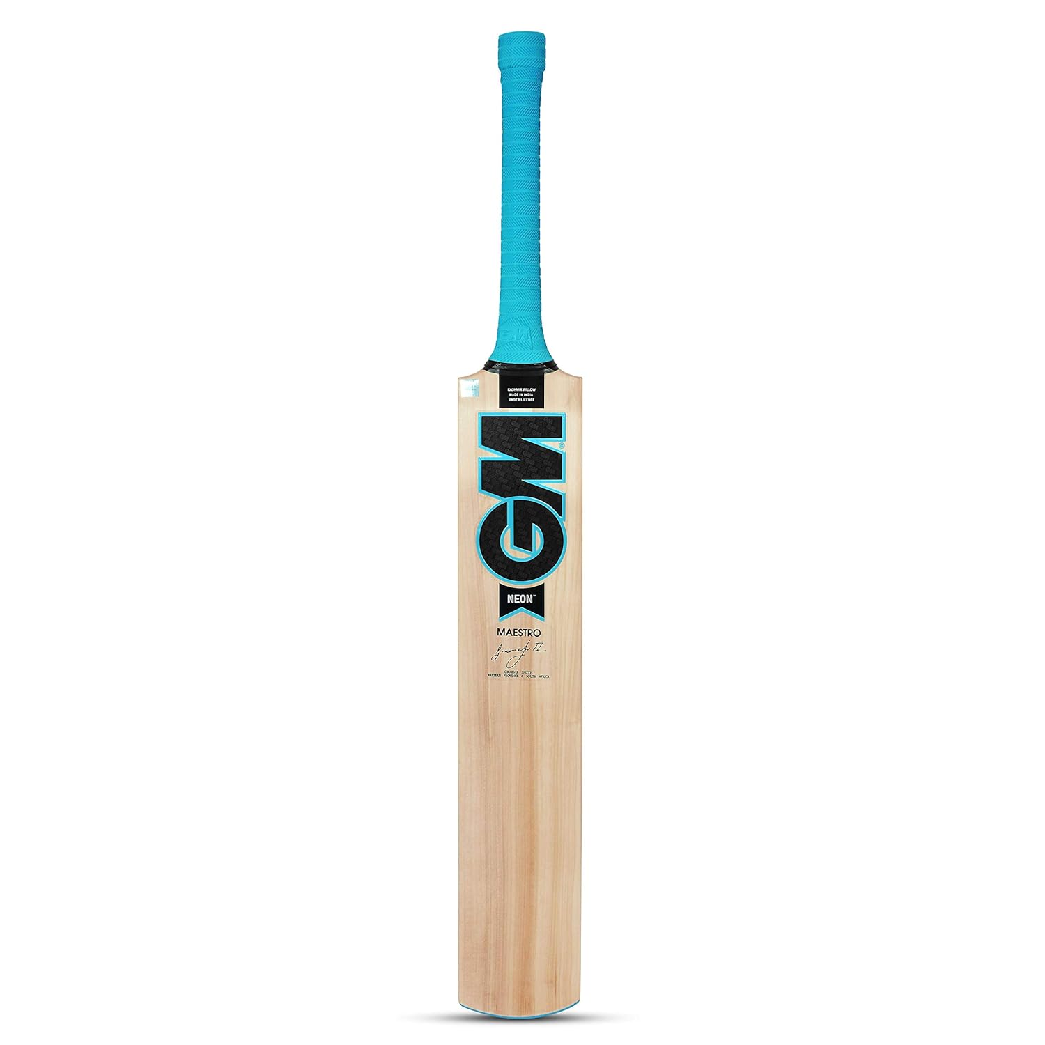 TEKNAXO | GM Neon Maestro Kashmir Willow Cricket Bat for Leather Ball |Full Size| Light Weight |Free Cover