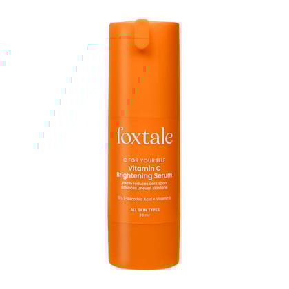 Foxtale Brightening Vitamin C Face Serum With L-Ascorbic Acid And Vitamin E For Glowing Skin (30ml)