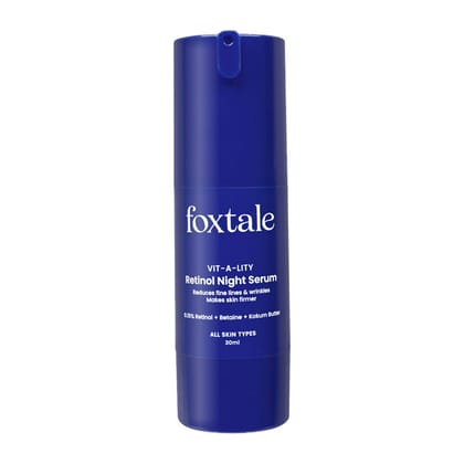 Foxtale 0.15% Encapsulated Retinol Night Serum Boosts Collagen, Treats Fine Lines & Wrinkles (30ml)