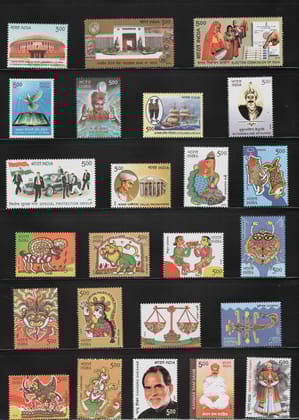 Shobhaphila's MNH Commemorative Year Pack stamps 2010 (91 Nos.)